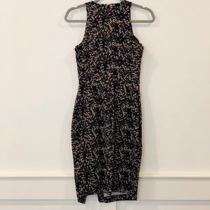 Banana Republic Dresses - Banana Republic midi black floral dress Banana Republic Dresses - Banana Republic midi black floral dress